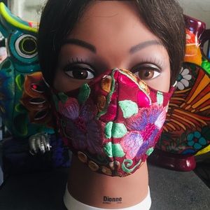 “Authentic Mexican embroidered handmade facemask!